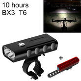 BX3 USB Charging Bicycle Light Front Handlebar Led Light (10 Hours, T6+A02 Lamp)